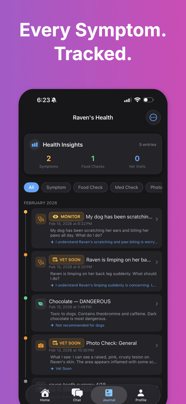 DogMD — health journal